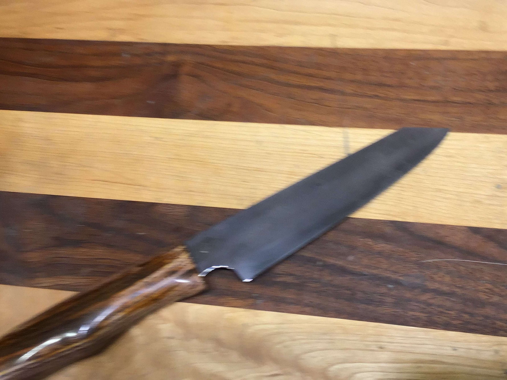 Damascus Petty Knife in White 