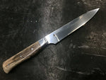 V - Series Paring Knife in CPM 154 - 304 SS Bolster & Texas Spalted Pecan - Knife Shift