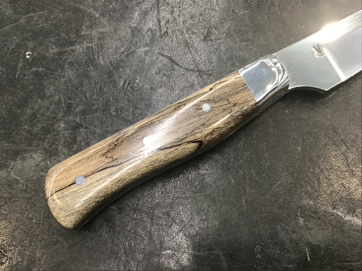 V - Series Paring Knife in CPM 154 - 304 SS Bolster & Texas Spalted Pecan - Knife Shift