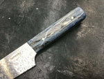 Paisley Petty Knife - Blue Dyed Texas Spalted Pecan - CPM MagnaCut - Knife Shift