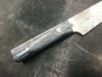 Paisley Petty Knife - Blue Dyed Texas Spalted Pecan - CPM MagnaCut - Knife Shift