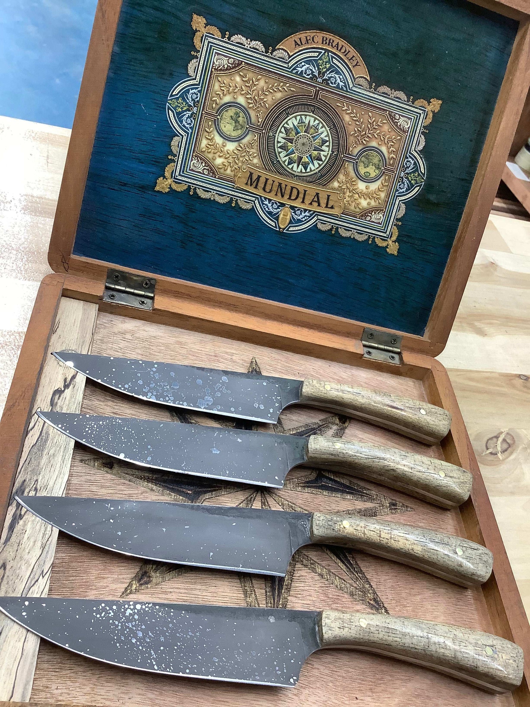 Spalted Pecan Steak Knife Set