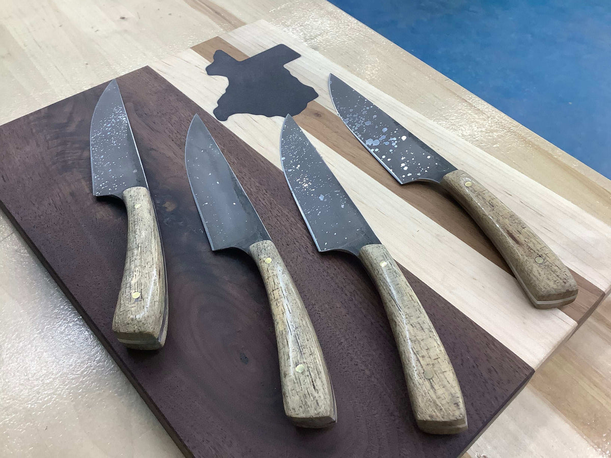 Spalted Pecan Steak Knife Set