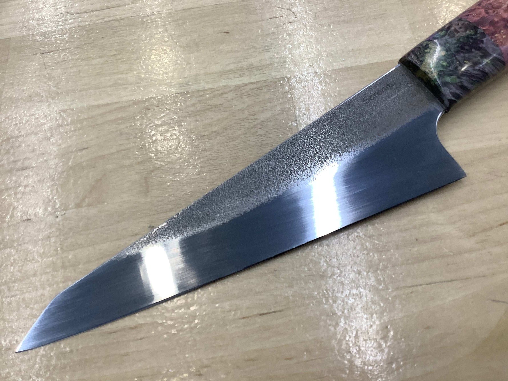 Kiritsuke Chef Knife in CPM MagnaCut with Box Elder Ferrule & Handle - Knife Shift