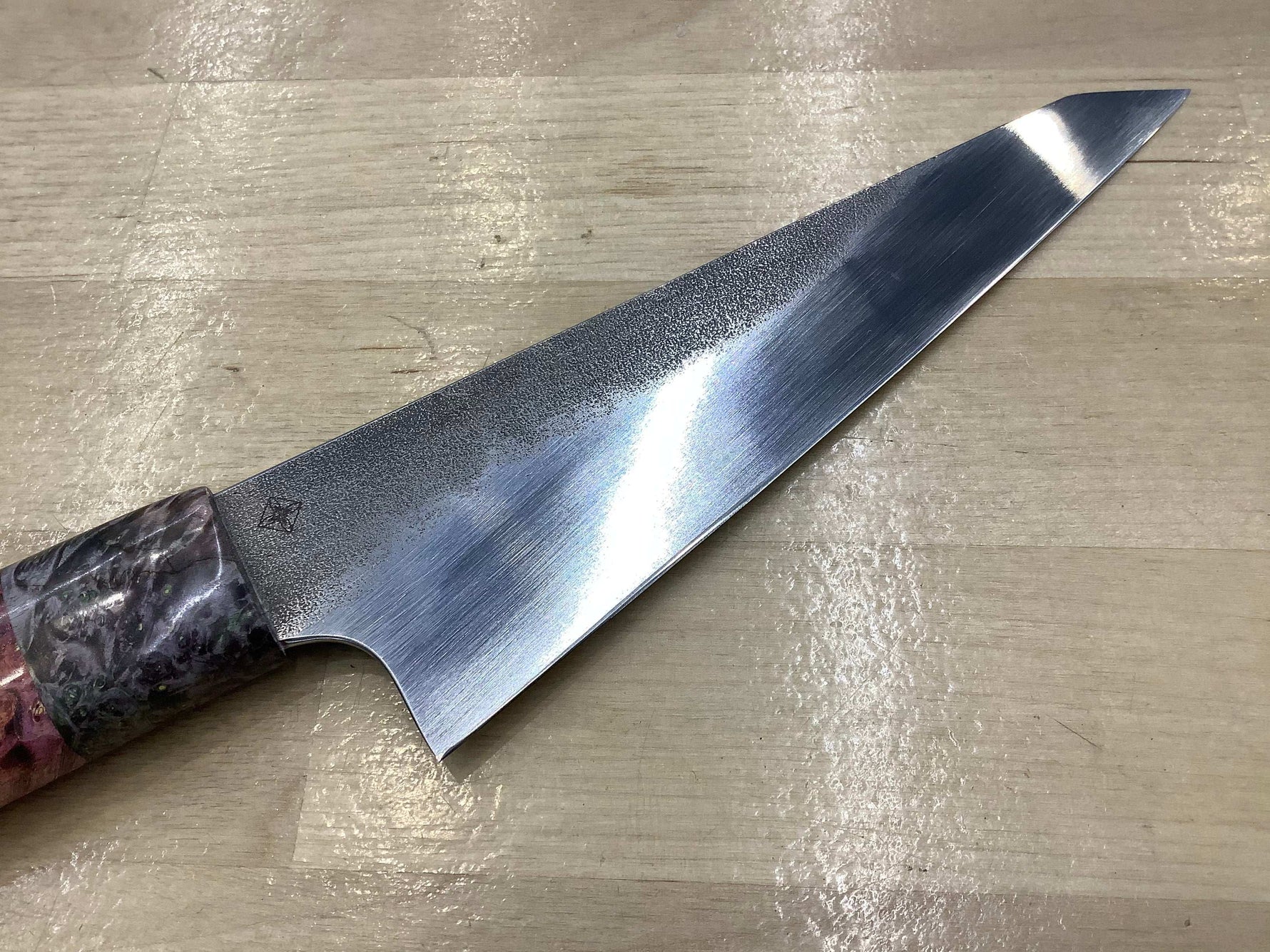 Kiritsuke Chef Knife in CPM MagnaCut with Box Elder Ferrule & Handle - Knife Shift