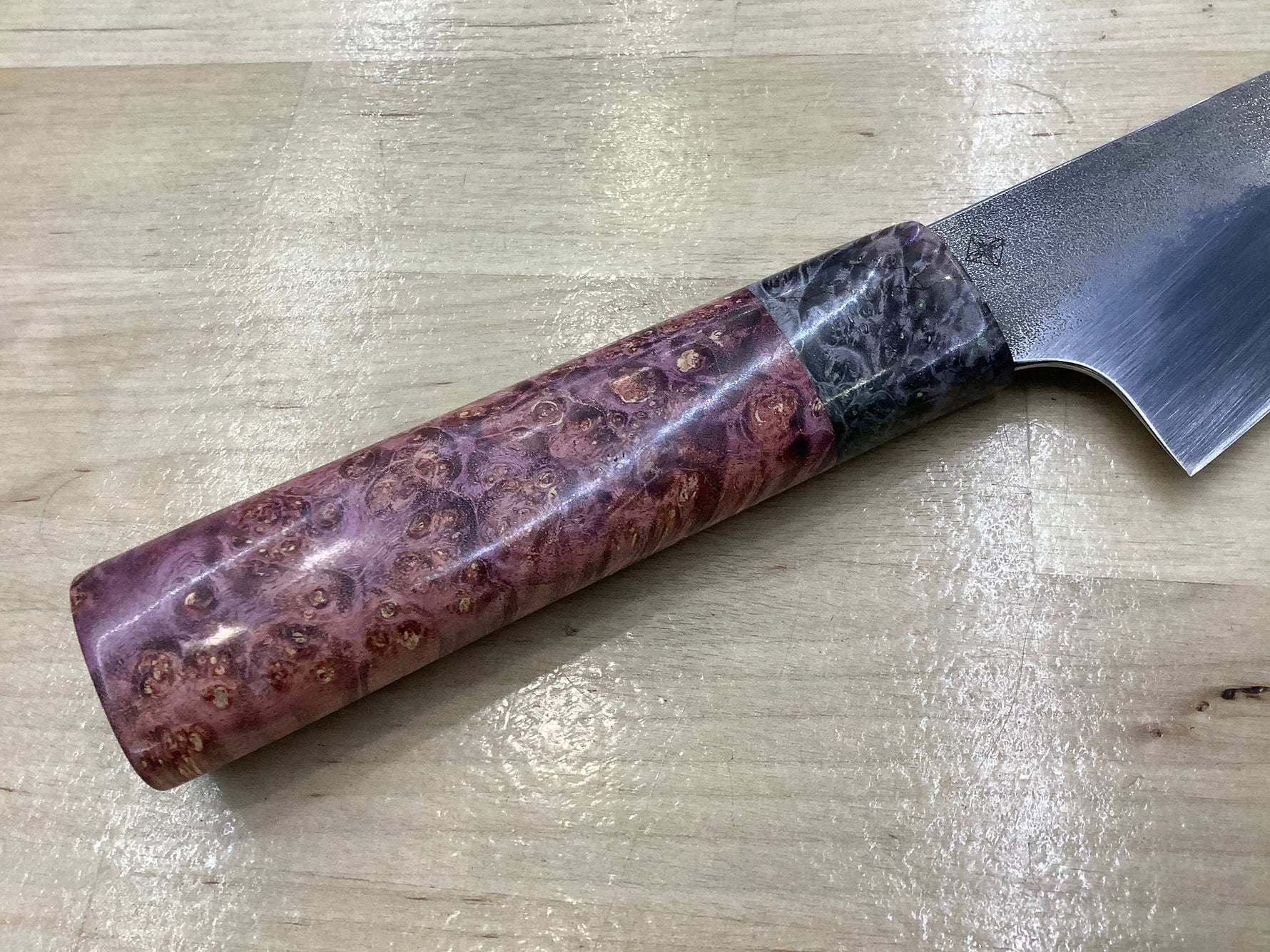 Kiritsuke Chef Knife in CPM MagnaCut with Box Elder Ferrule & Handle - Knife Shift