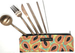 Meli Wraps Reusable Cutlery Set- Tropical Papaya - Knife Shift
