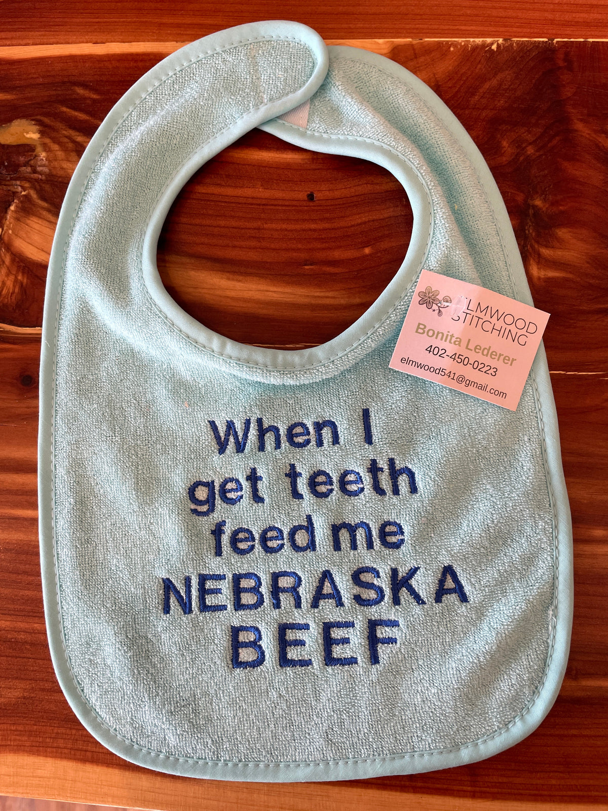 Bibs - Baby ' Eat Beef ' Bibs - Knife Shift