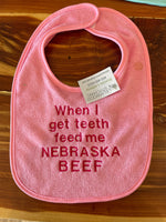 Bibs - Baby ' Eat Beef ' Bibs - Knife Shift
