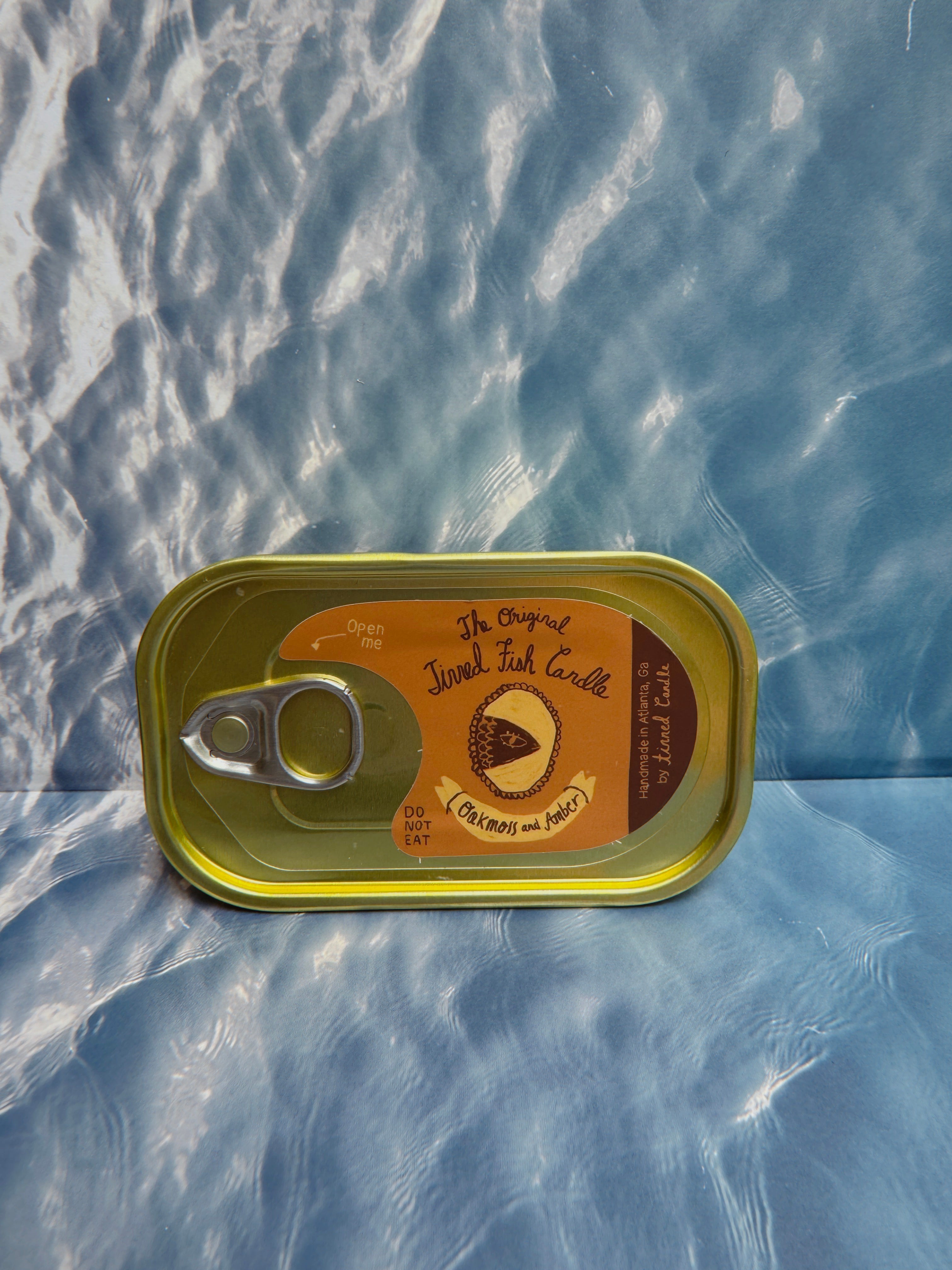 Tinned Fish Candle - Oakmoss & Amber - Thumbnail 3