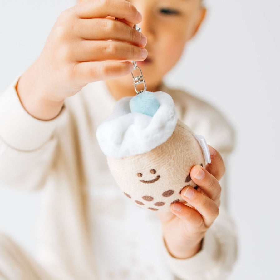 Mini Boba Milk Tea Plushie Keychain - Knife Shift