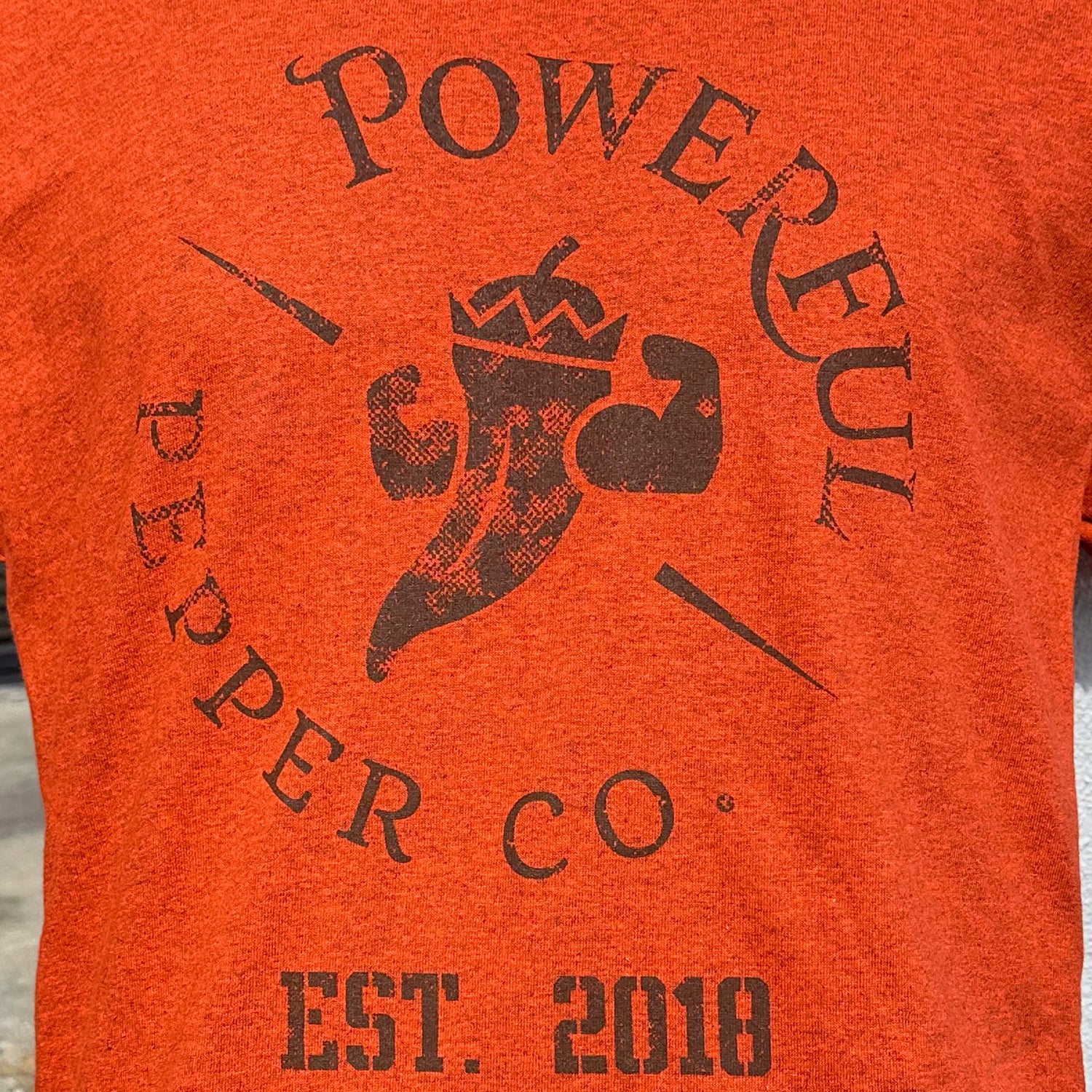 Orange Vintage Logo T-Shirt - Knife Shift