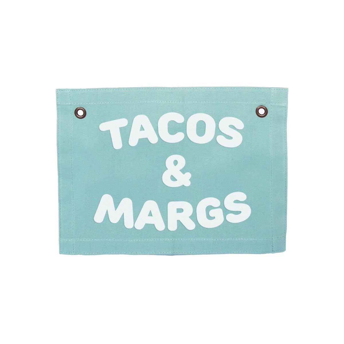 Tacos & Margs Small Canvas Flag - Knife Shift