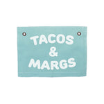 Tacos & Margs Small Canvas Flag - Knife Shift