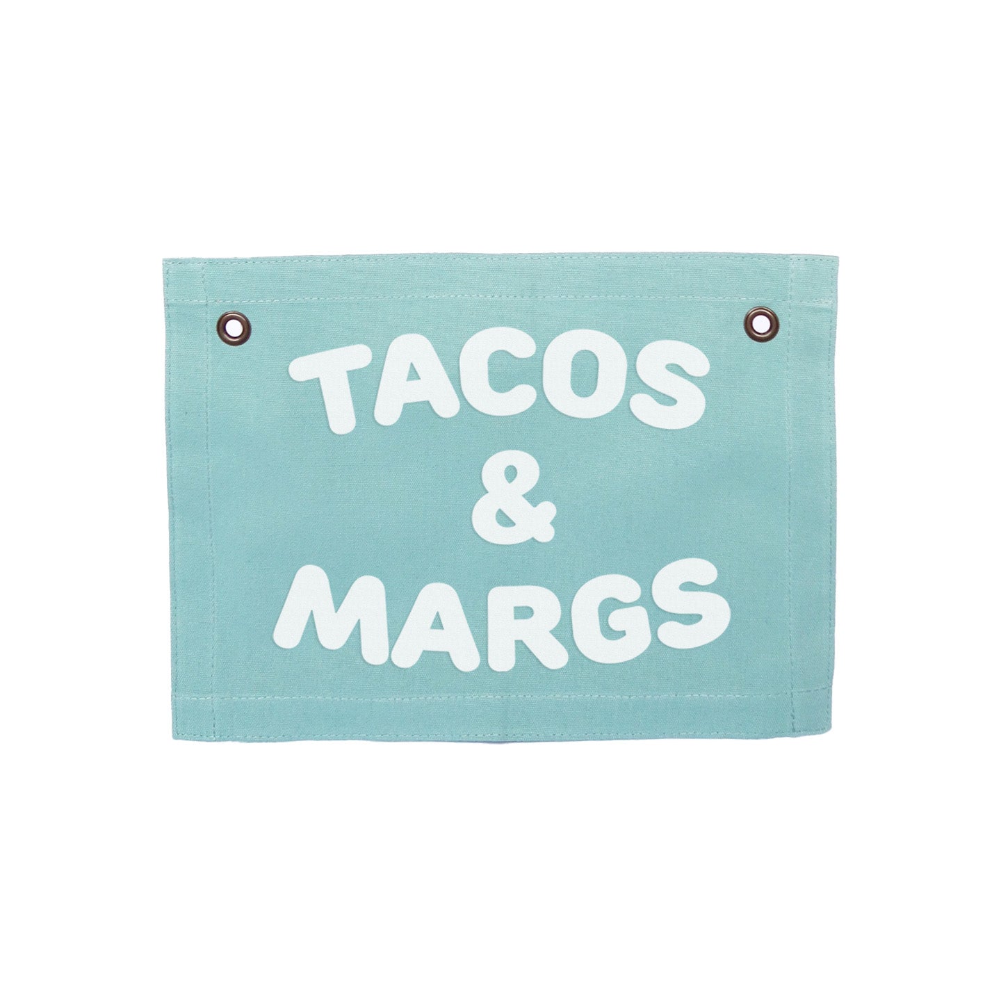 Tacos & Margs Small Canvas Flag - Knife Shift