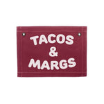 Tacos & Margs Small Canvas Flag - Knife Shift