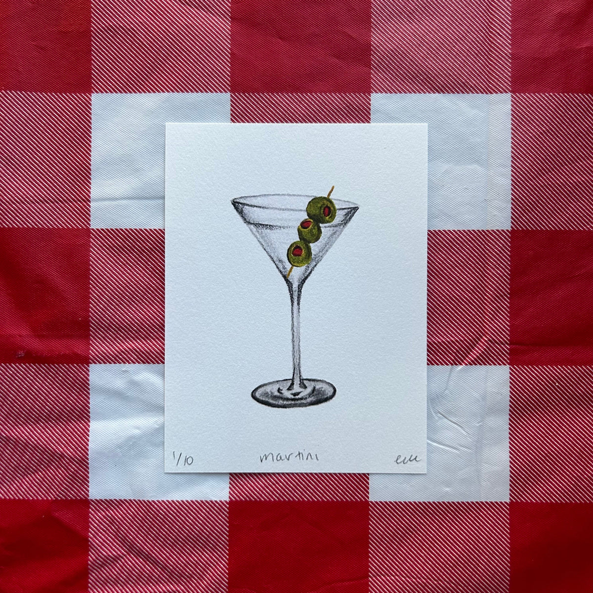 Martini Print - Knife Shift