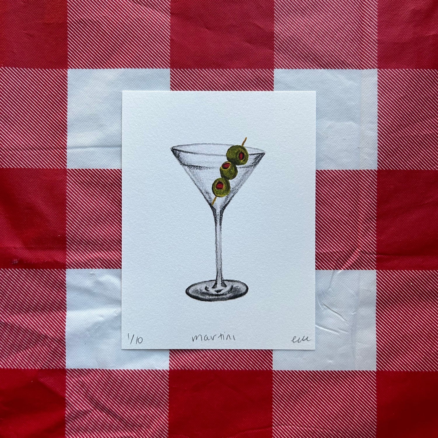 Martini Print - Knife Shift