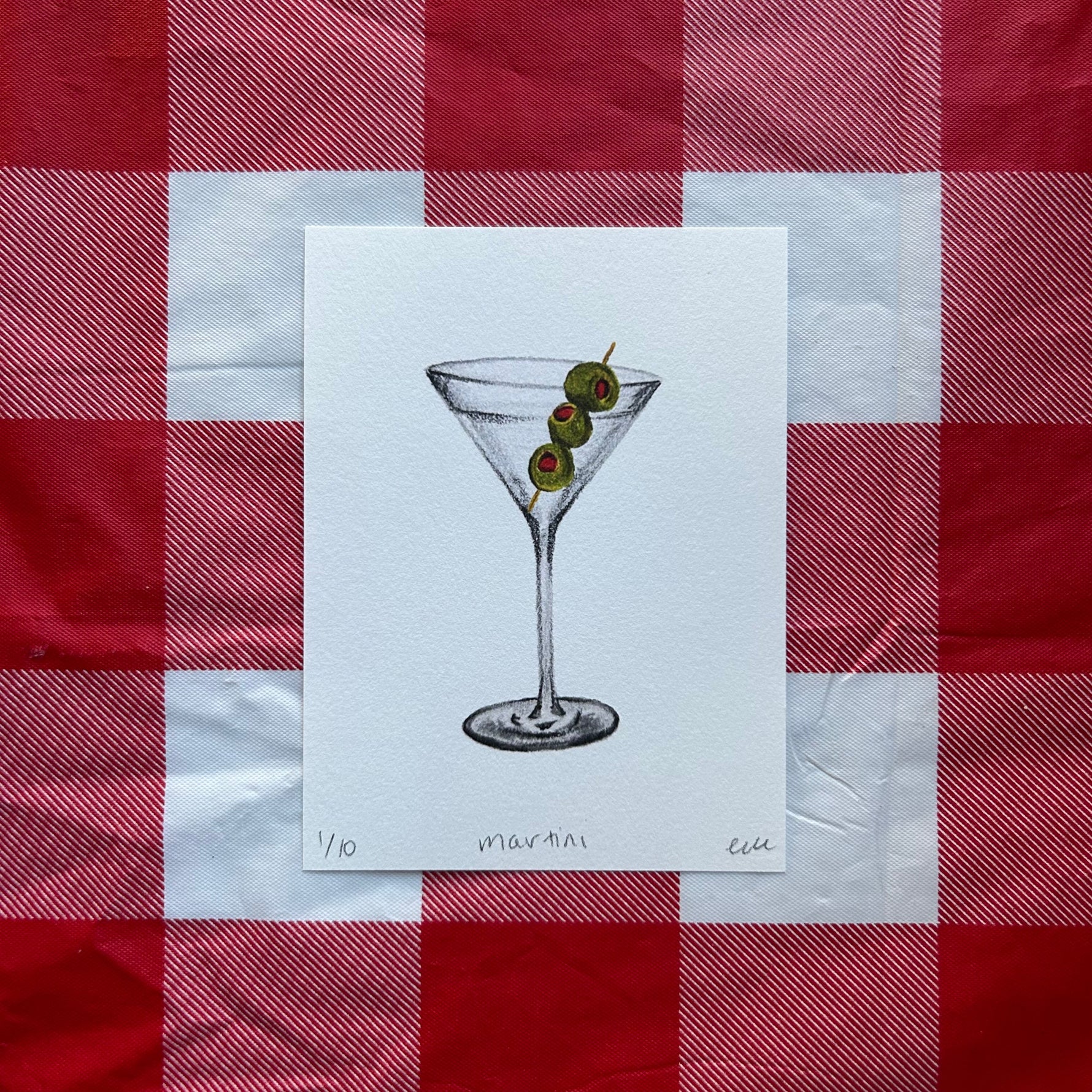 Martini Print - Knife Shift