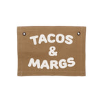 Tacos & Margs Small Canvas Flag - Knife Shift