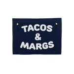 Tacos & Margs Small Canvas Flag - Knife Shift