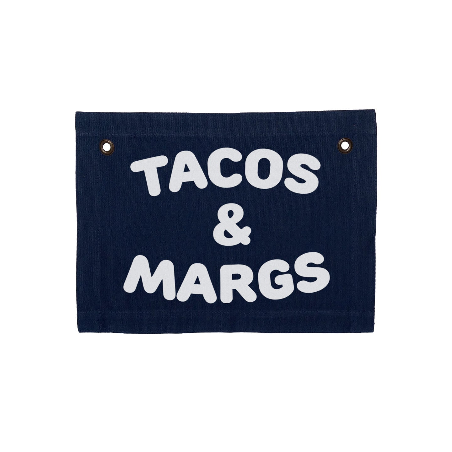 Tacos & Margs Small Canvas Flag - Knife Shift