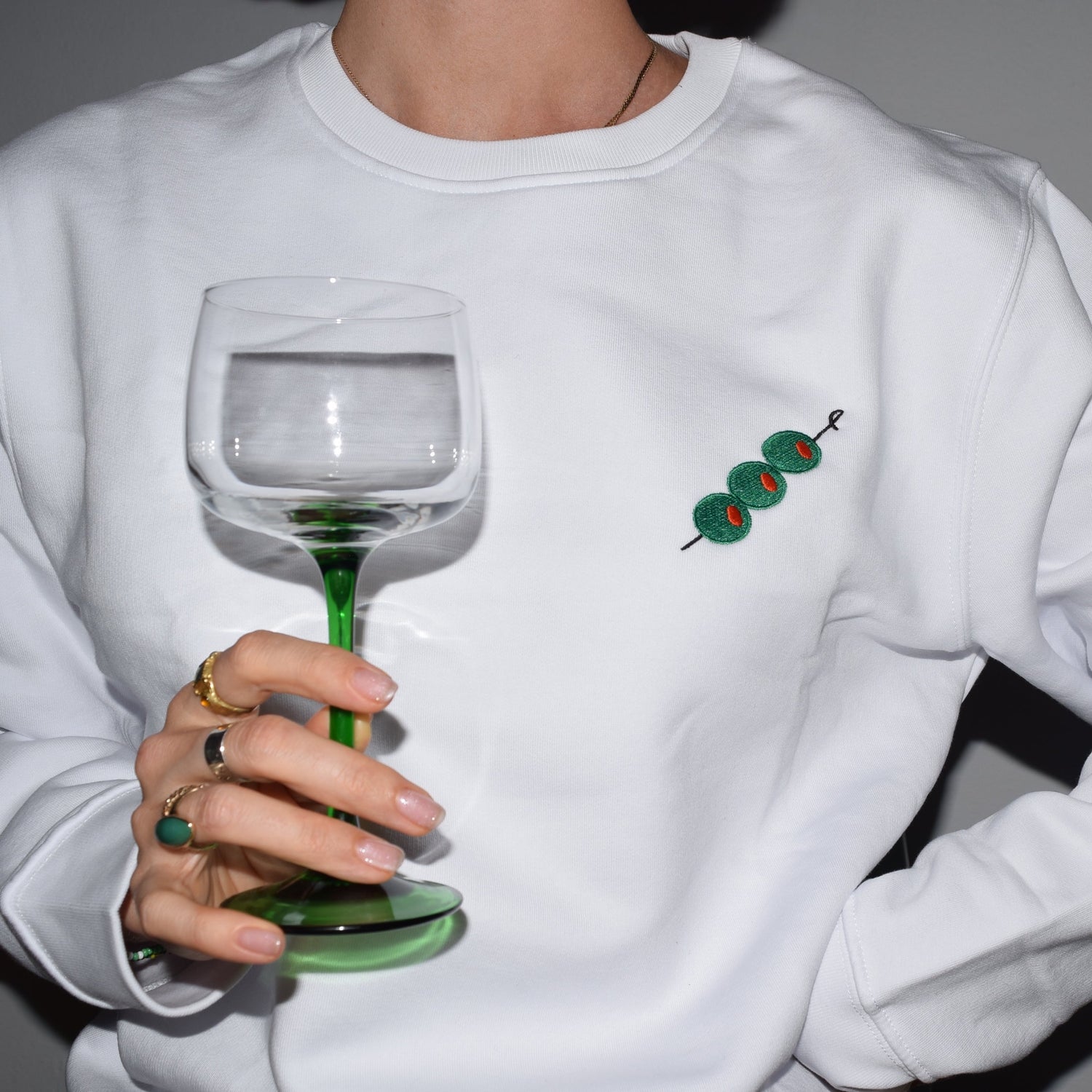 Olive Pick Sweatshirt - Knife Shift