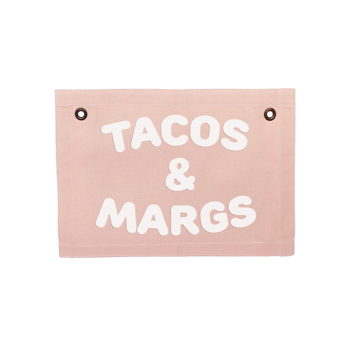 Tacos & Margs Small Canvas Flag - Knife Shift