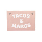Tacos & Margs Small Canvas Flag - Knife Shift