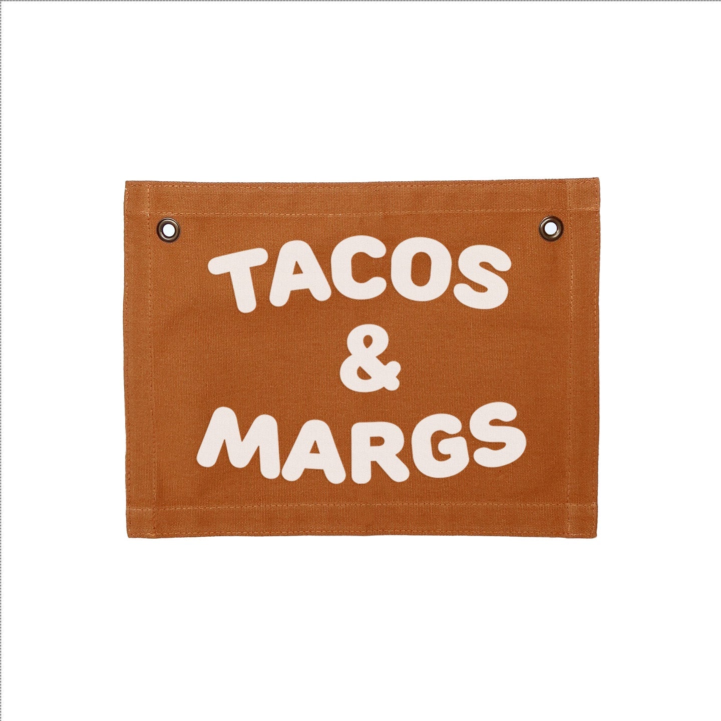Tacos & Margs Small Canvas Flag - Knife Shift
