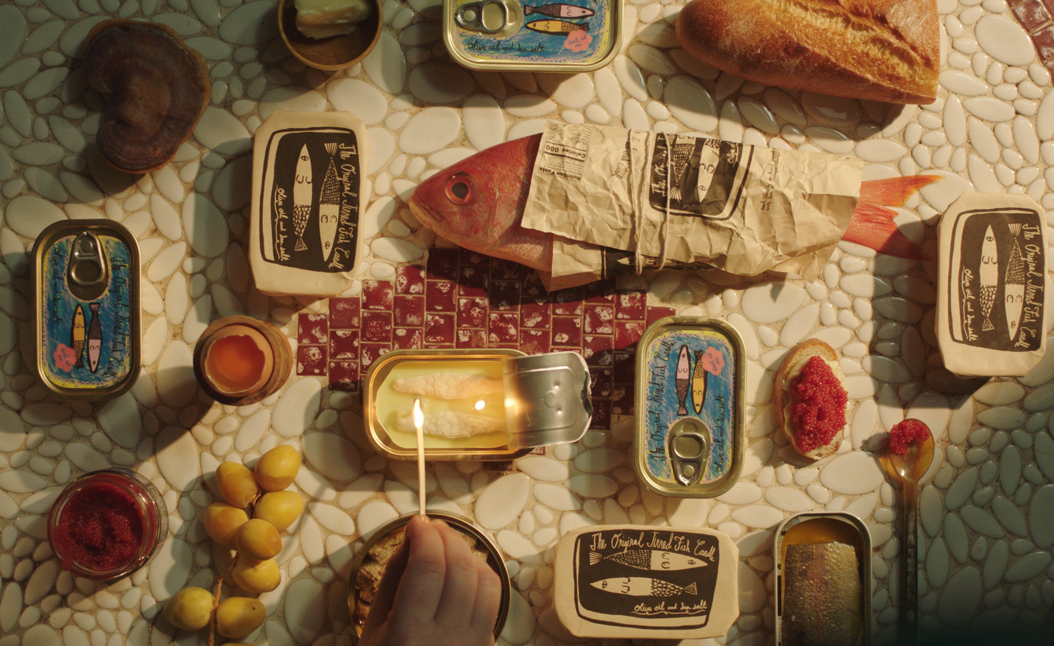 Tinned Fish Candle - Olive Oil and Sea Salt - Thumbnail 4