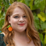 Tangerine Hoop Earrings - Knife Shift
