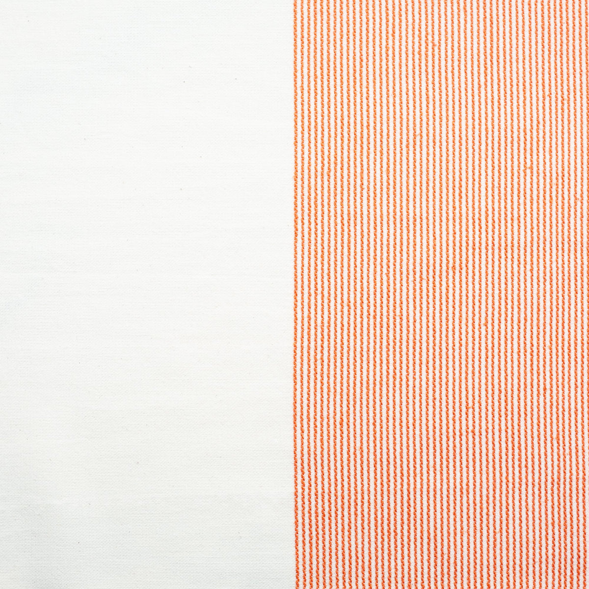 The Stripe Collection Tablecloth Natural & Persimmon - Knife Shift
