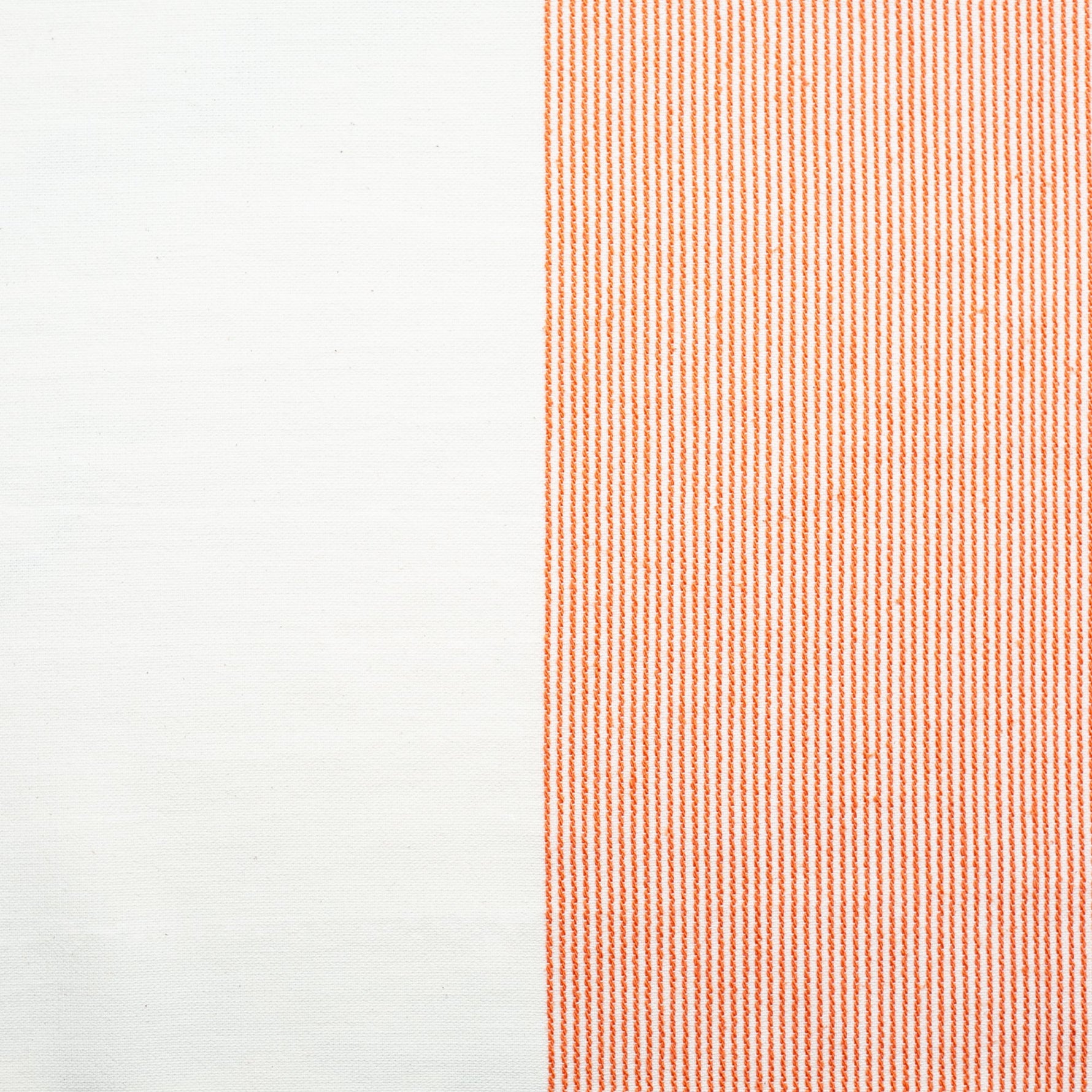 The Stripe Collection Tablecloth Natural & Persimmon - Knife Shift