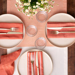To Each Their Own napkin set - Papaya & White - Knife Shift