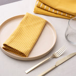 To Each Their Own napkin set - Turmeric & White - Knife Shift