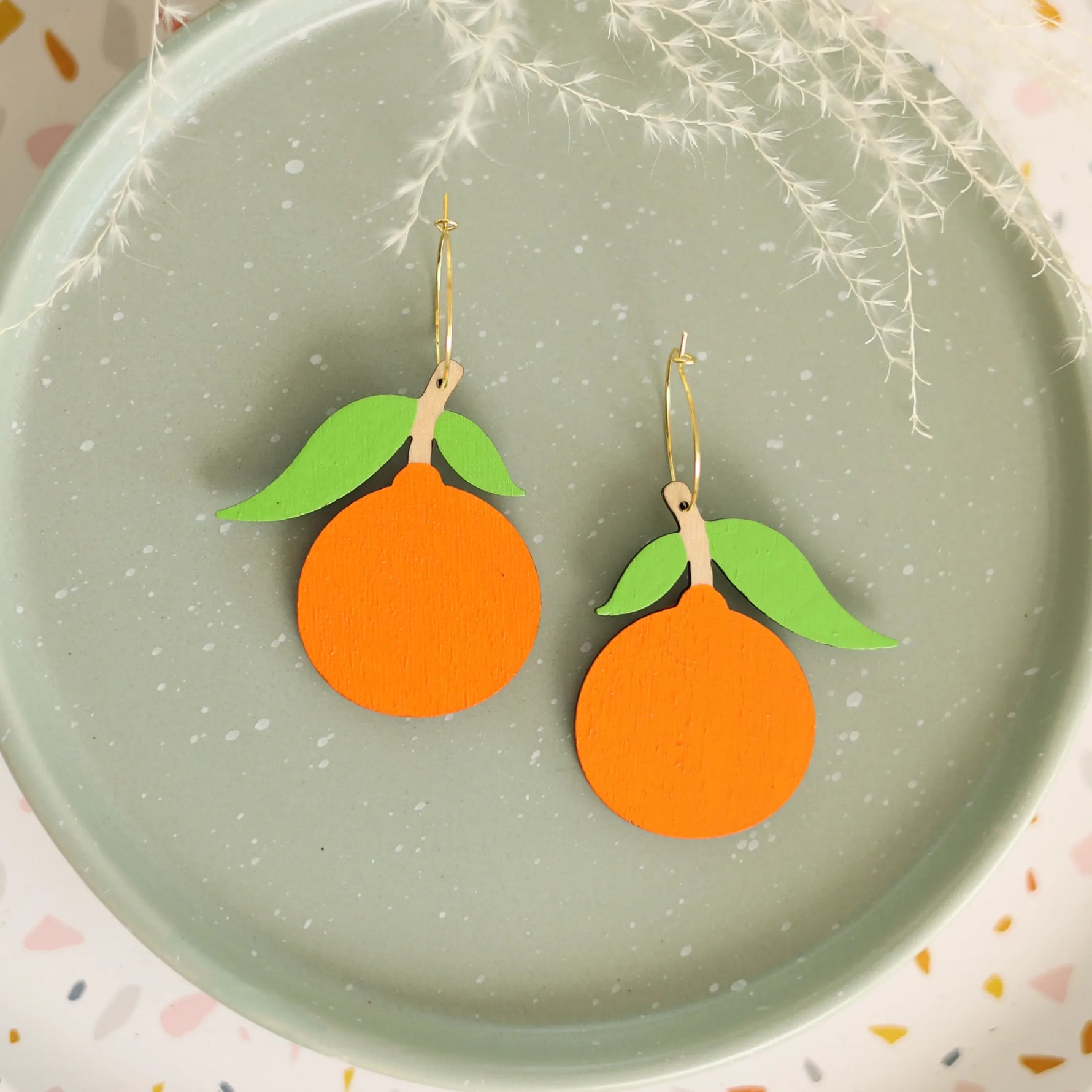 Tangerine Hoop Earrings - Knife Shift