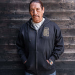 Black Zip-Up Hoodie (Trejo's Cerveza) - Knife Shift