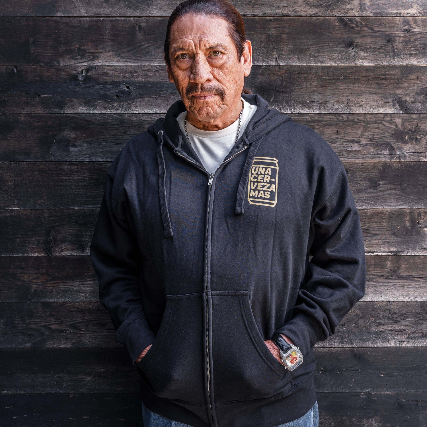Black Zip-Up Hoodie (Trejo's Cerveza) - Knife Shift