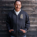 Black Zip-Up Hoodie (Trejo's Cerveza) - Knife Shift