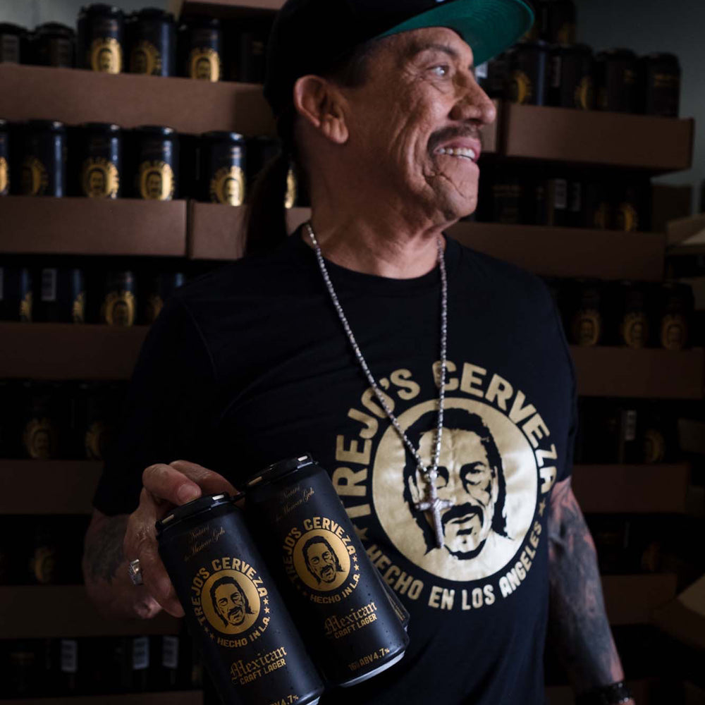 Solid Black T-Shirt (Trejo's Cerveza) - Knife Shift