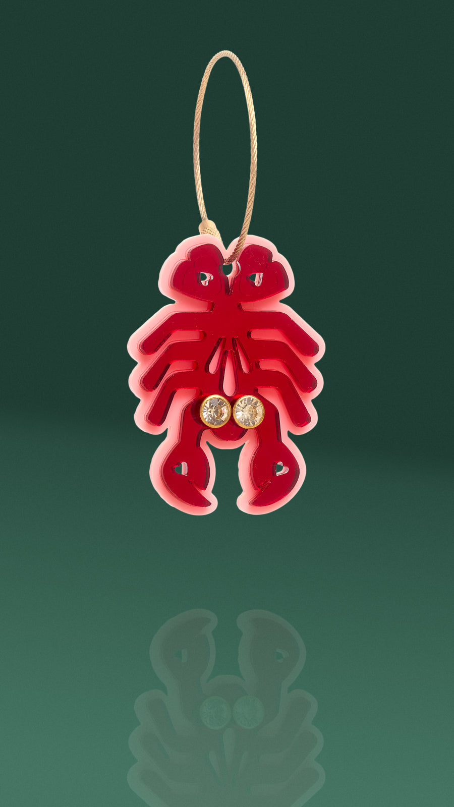Lobster Keychain + Purse Charm