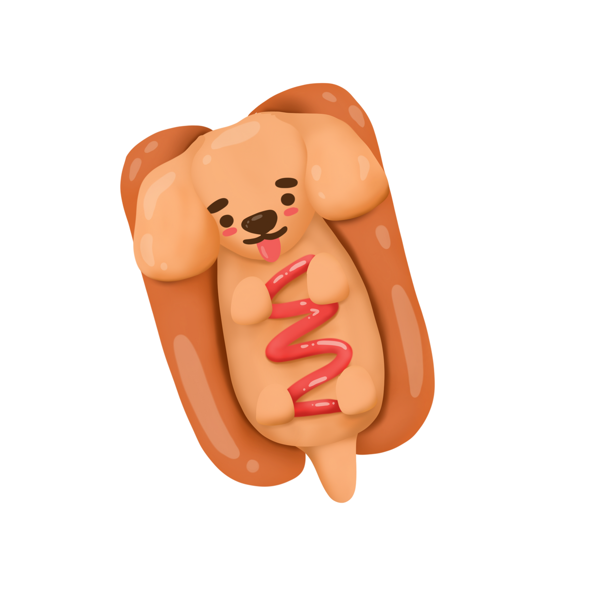 Hot Dog Wiener Sticker