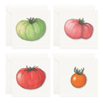 Mini Cards Set / Vegetables . Tomatoes - Knife Shift