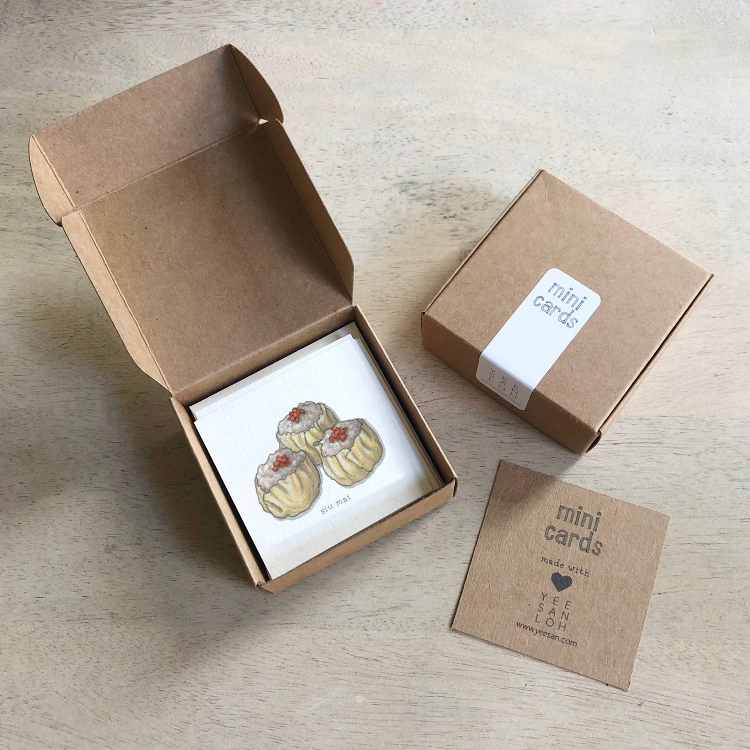Mini Cards Set / Dim Sum - Knife Shift