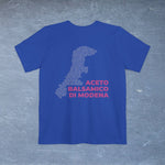 Aceto Balsamico di Modena Map - Pocket T-shirt-T-Shirt-gift ideas for foodies-Knife Shift