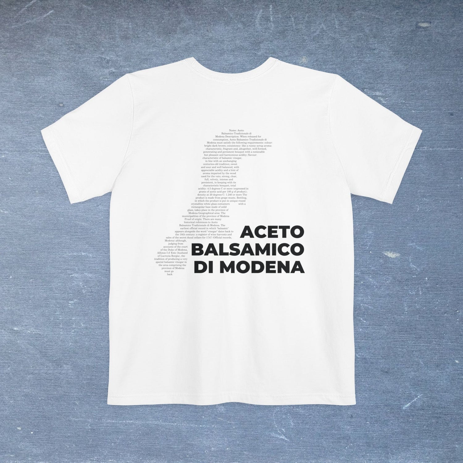 Aceto Balsamico di Modena Map - Pocket T-shirt-T-Shirt-gift ideas for foodies-Knife Shift