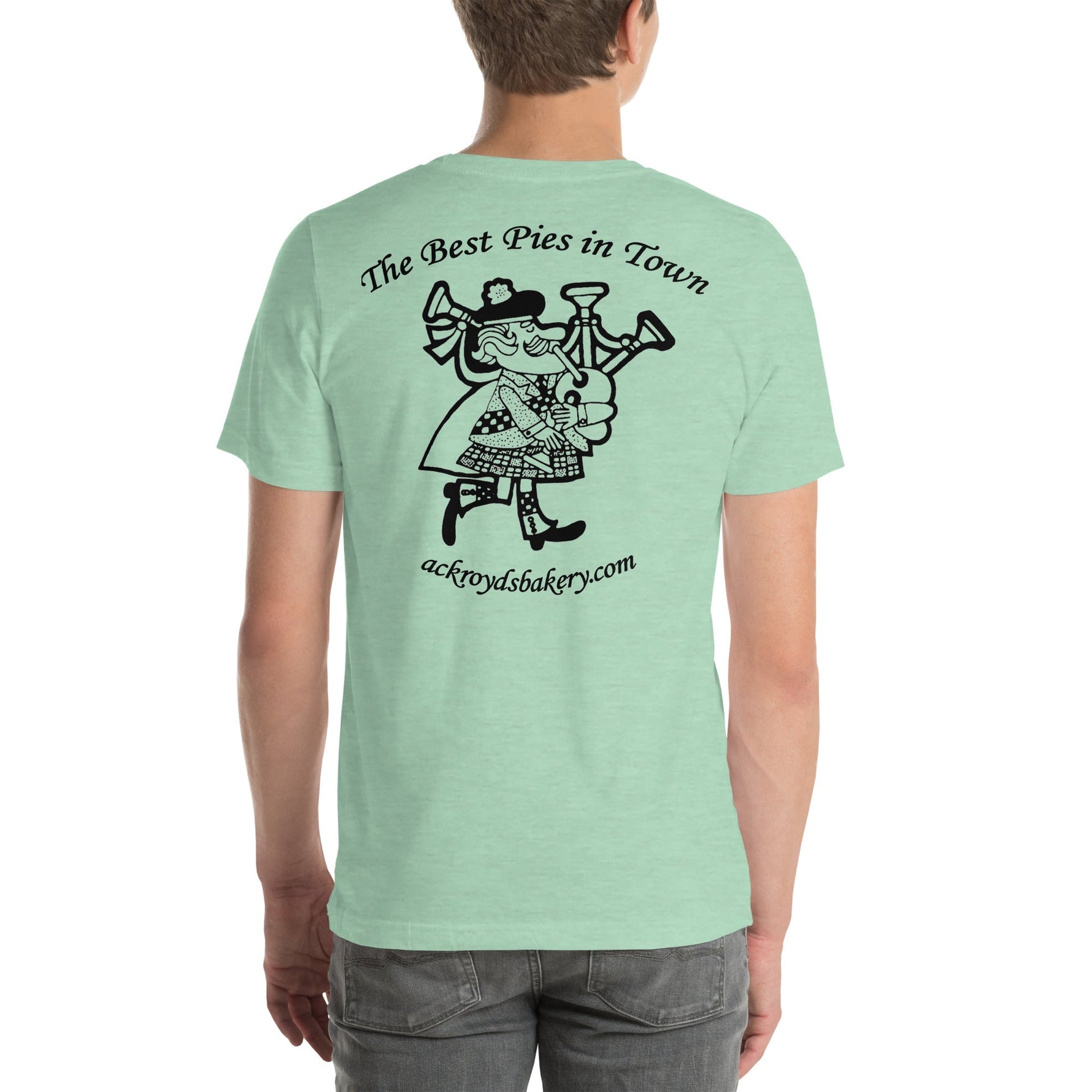 Ackroyd's Bakery Bagpiper Unisex T-Shirt - Knife Shift