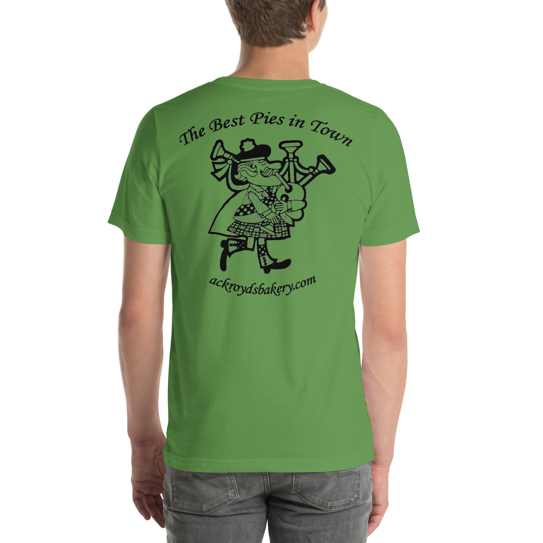 Ackroyd's Bakery Bagpiper Unisex T-Shirt - Knife Shift