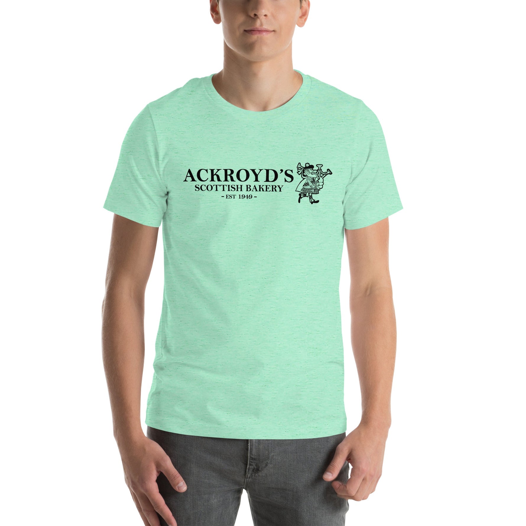 Ackroyd's Bakery Bagpiper Unisex T-Shirt - Knife Shift